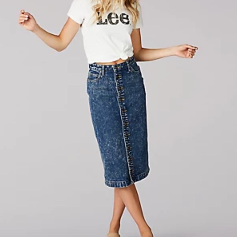 LEE HIGH RISE DEMIN SKIRT